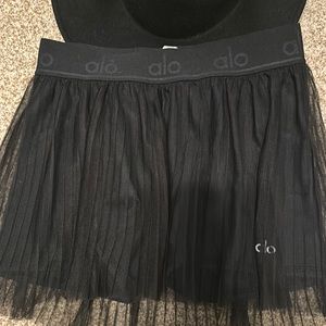 Sheer thing. The Mesh Flirty Tennis Skirt is made with sheer mesh has pockets.